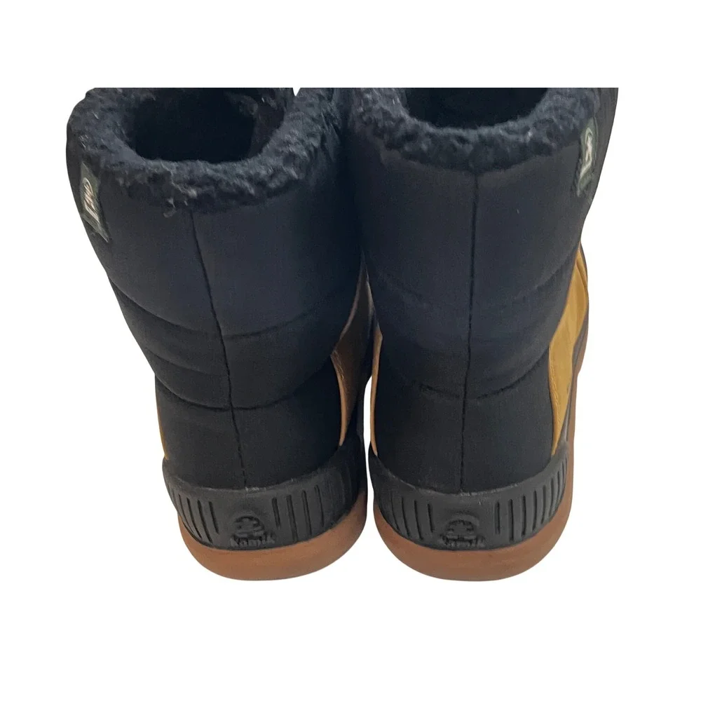 NEW Kamik Kids Parker Waterproof Winter Snow‎ Boots Tan Black Toddler Size 3